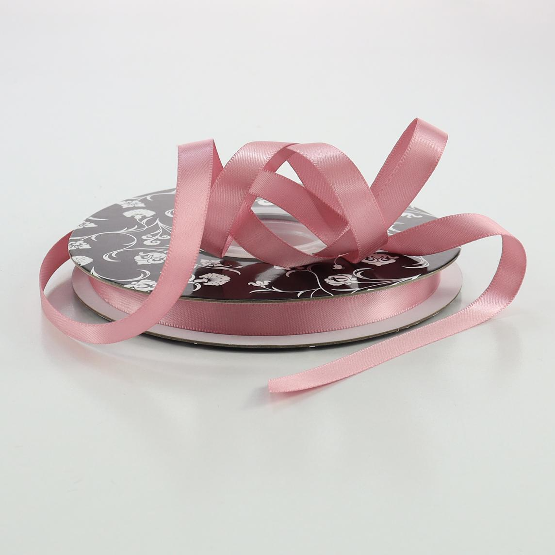 10MM DOUBLE SIDED SATIN 30M PER ROLL DUSTY PINK
