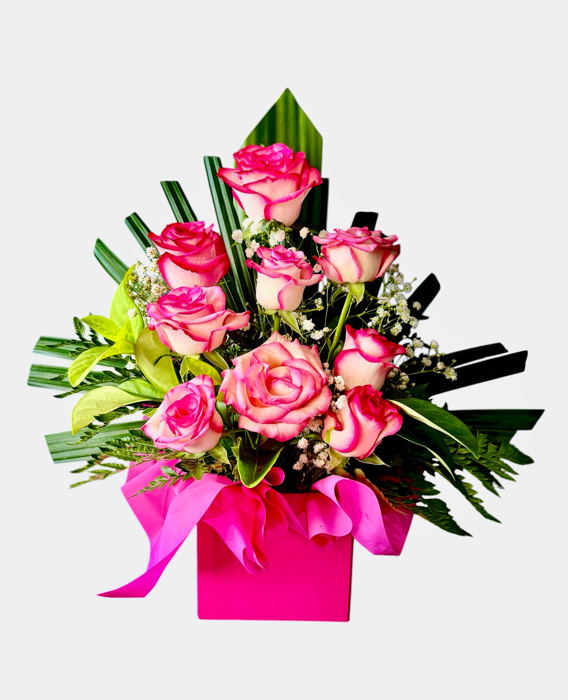 Elegant Roses in a Box