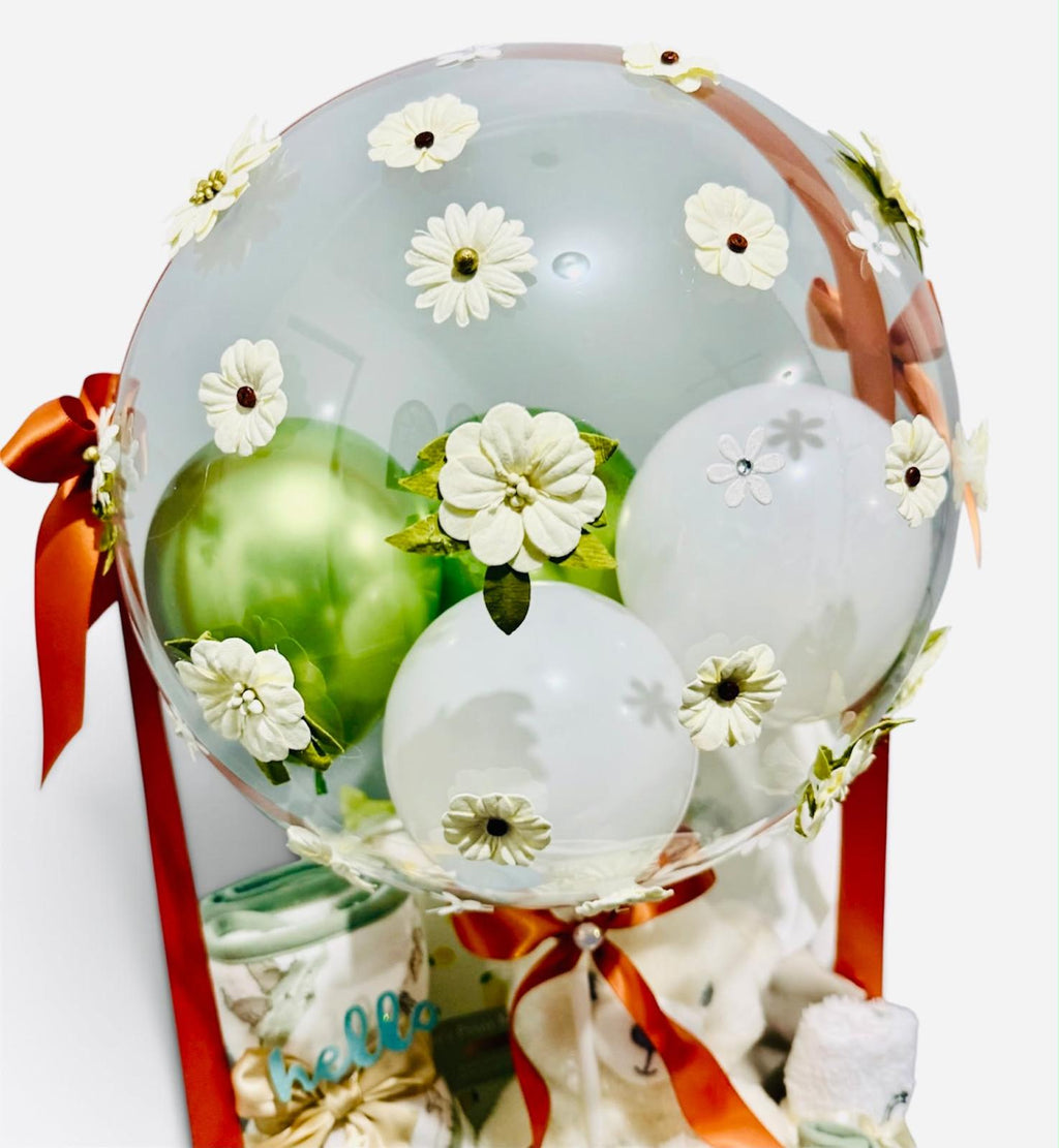 Sweet Baby Bear Balloon Hamper